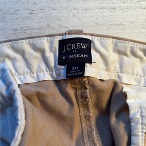 J.Crew Khaki Flat Front Shorts 9” inseam